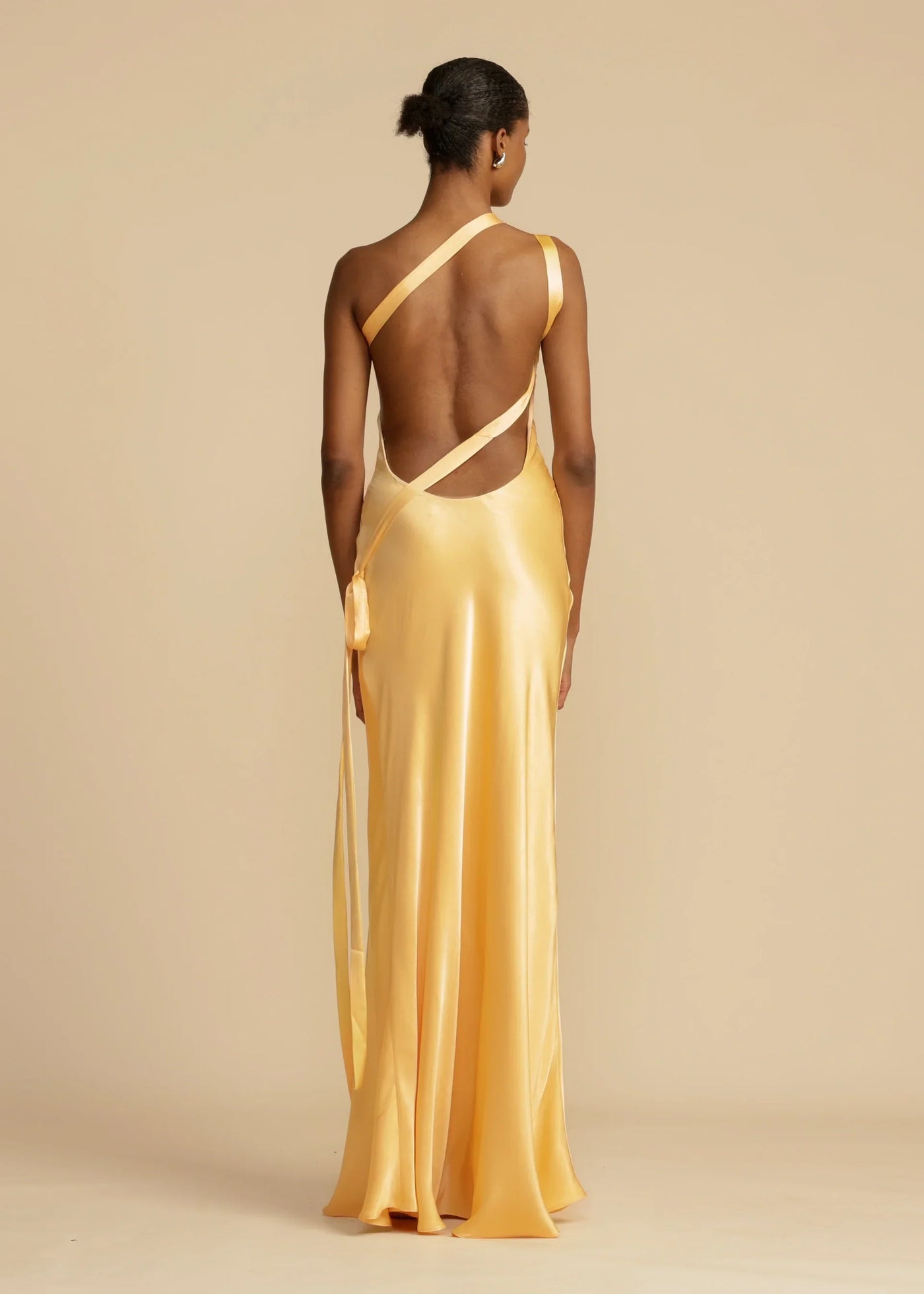 Belle satin maxi dress