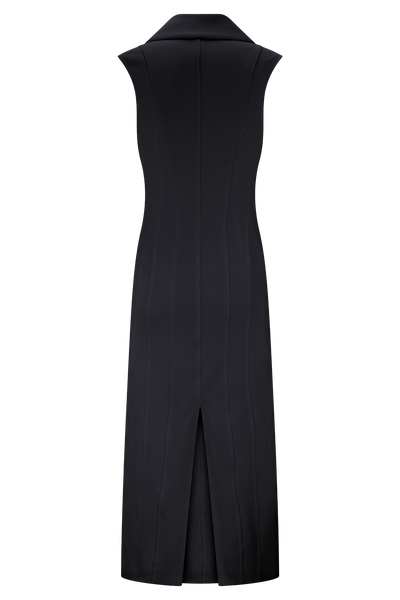 Keagan Sleeveless Midi Dress - Black