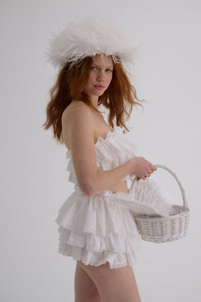 The Ivory Cotton Dauphine Knickers