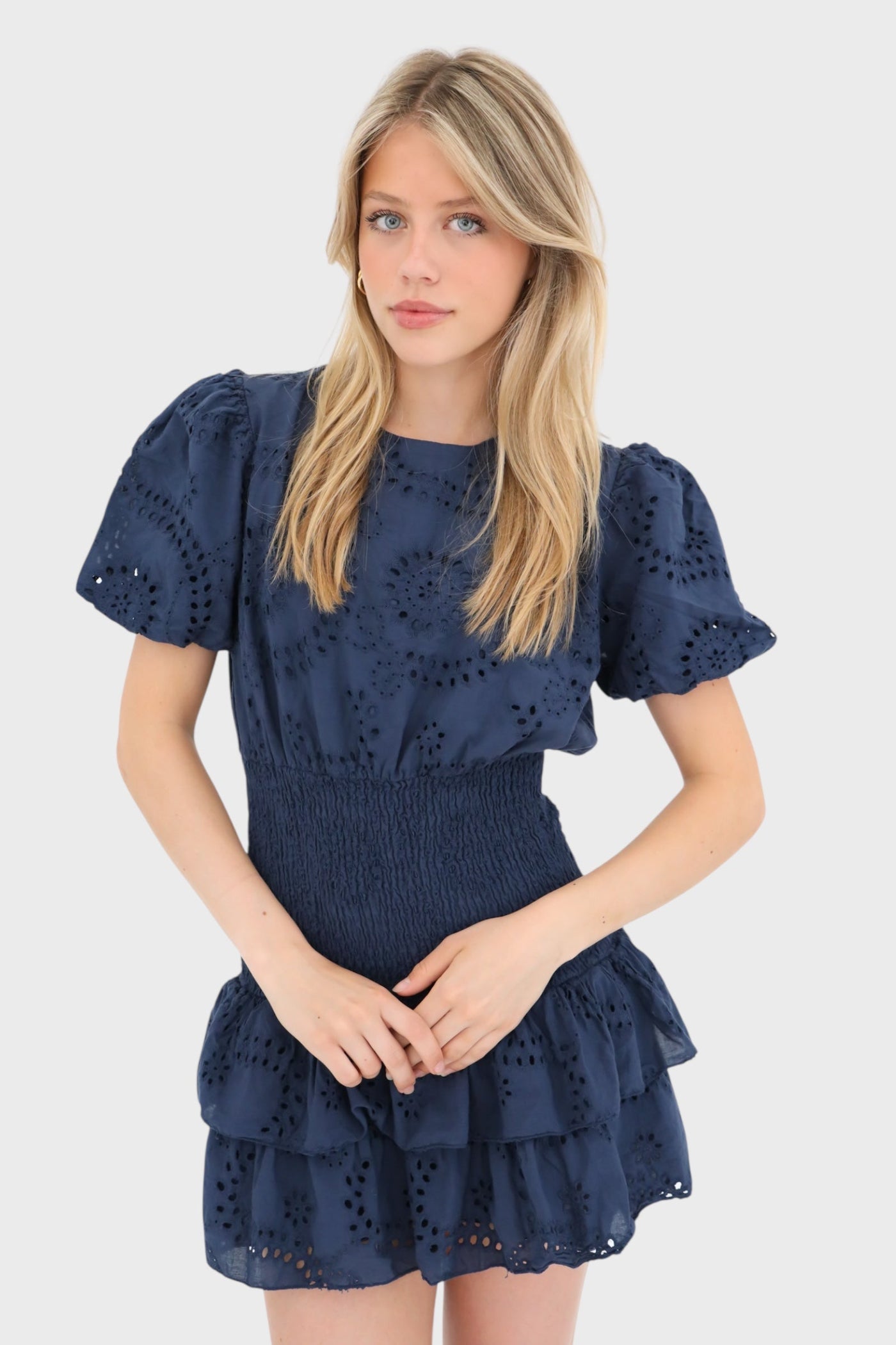 Poppy dress navy
