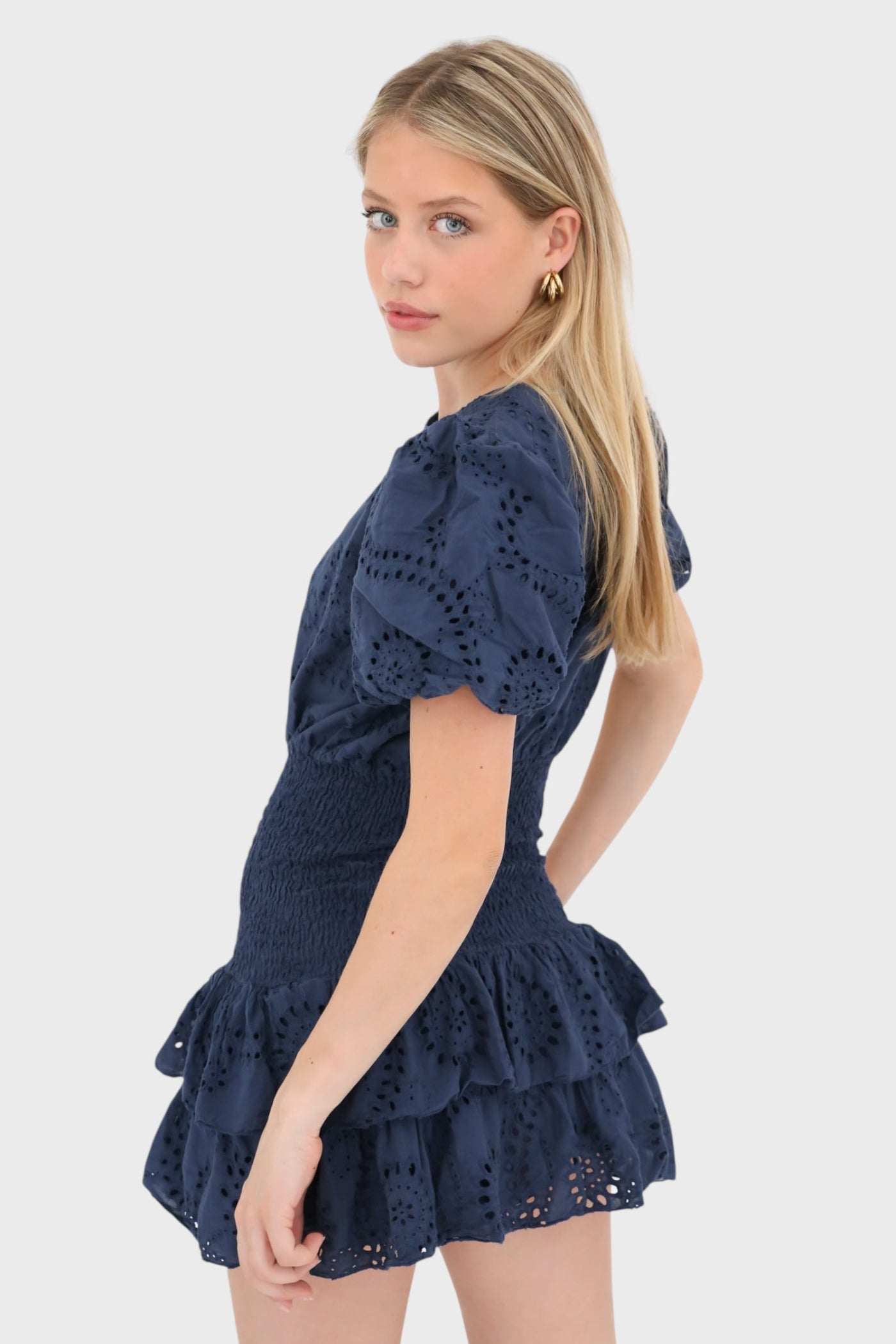 Poppy dress navy