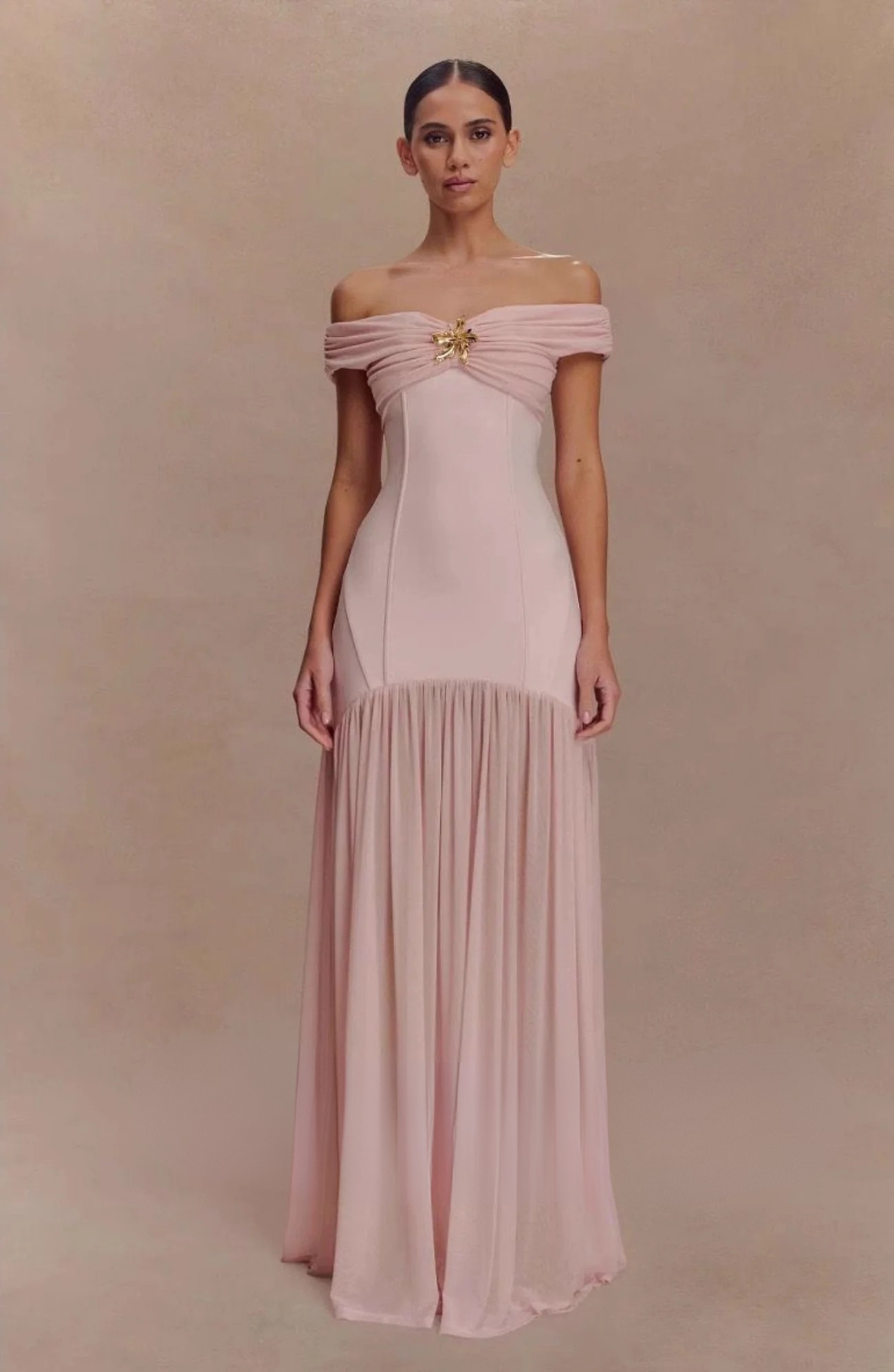 Crepe Maxi Dress