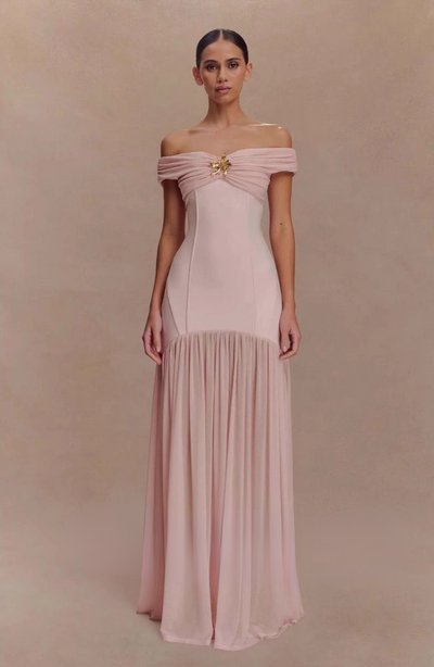 Crepe Maxi Dress