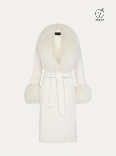 Asha | Fur Cashmere Coat