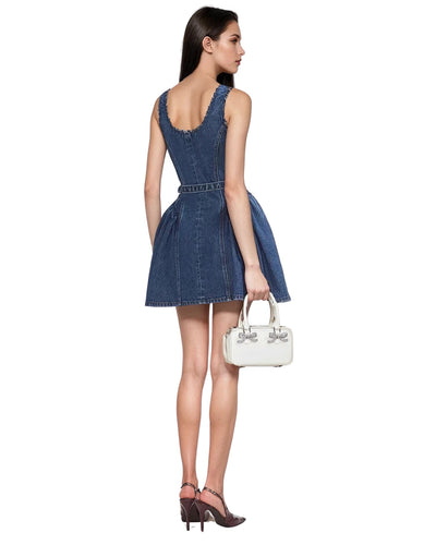 Retro Denim Sleeveless Dress - Casual Chic Women's Fashion